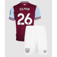 Maglia Calcio West Ham United Max Kilman #26 Prima Divisa Bambino 2024-25 Manica Corta (+ pantaloncini)